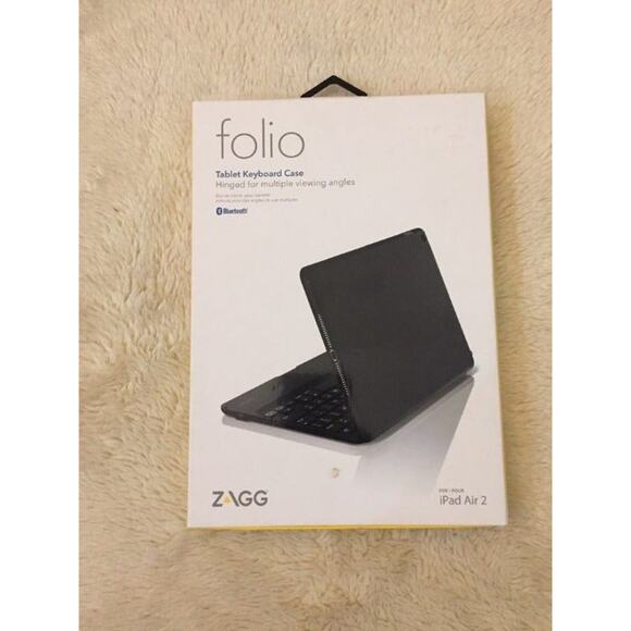 ZAGG Folio Case, Hinged with Bluetooth Keyboard for iPad Air